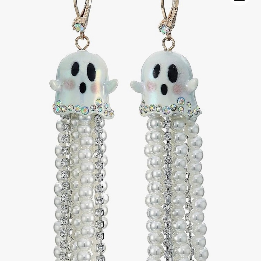 Betsey Johnson Glow in the Dark Ghost Earrings